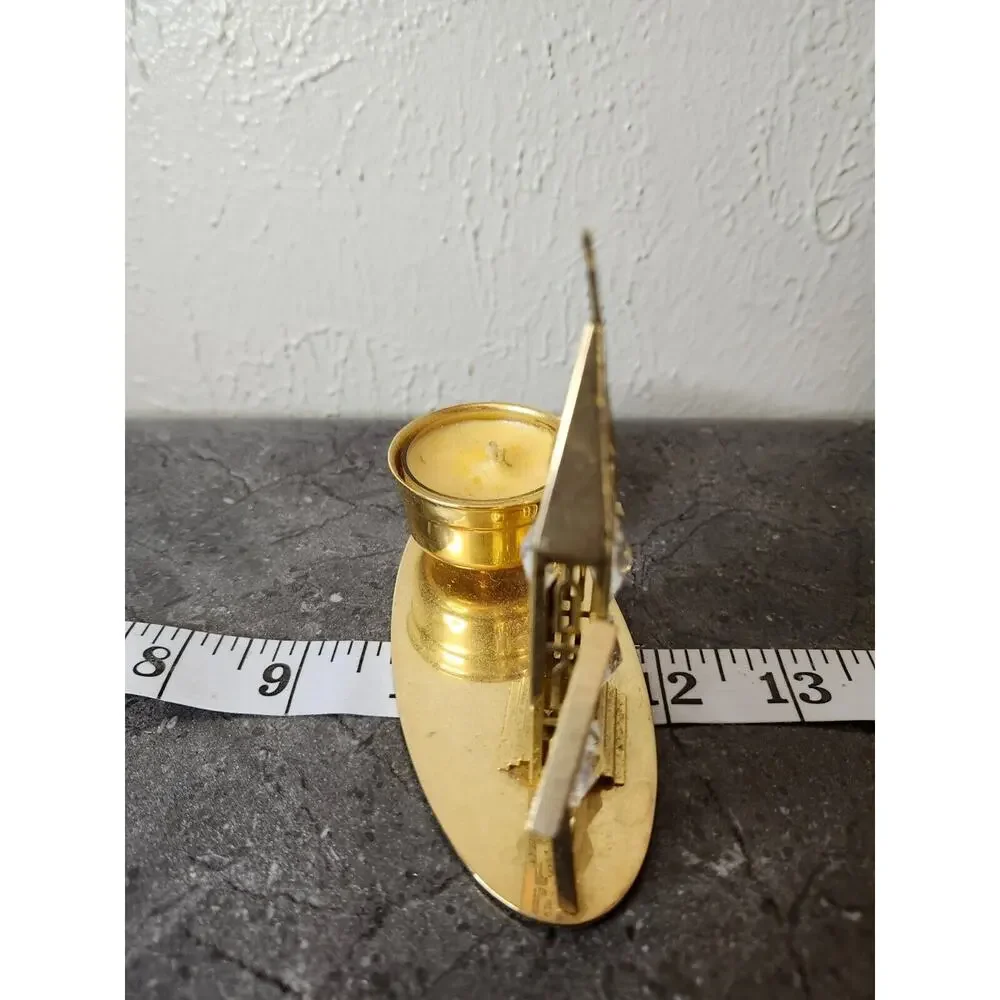 Vintage 24k Gold Plated Crystal Delight Church Austrian Crystals‎